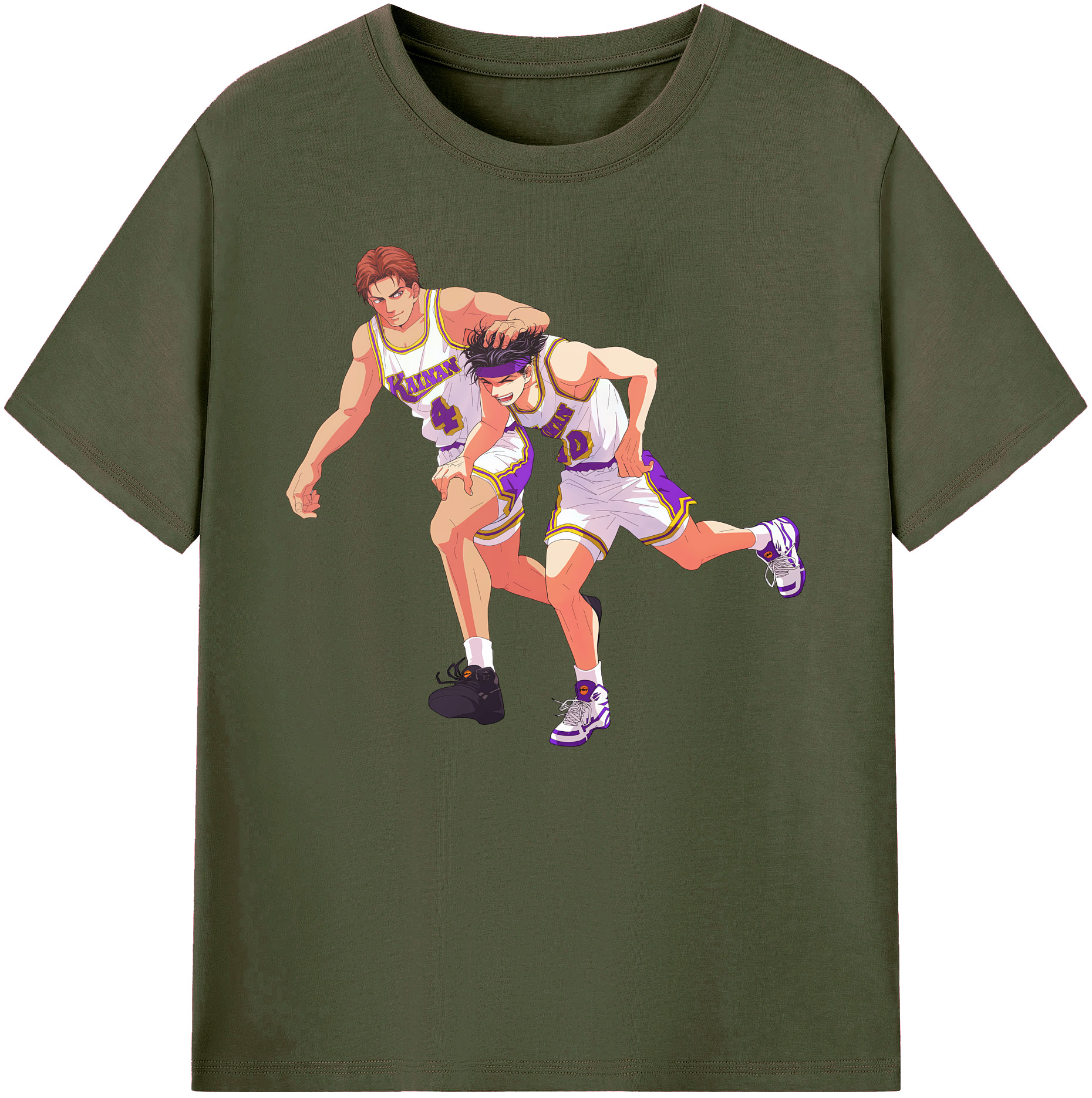 （画像用） SLAM DUNK／スラムダンク 綿100％ メンズ半袖Tシャツ｜肌触りやわらか＆通気性